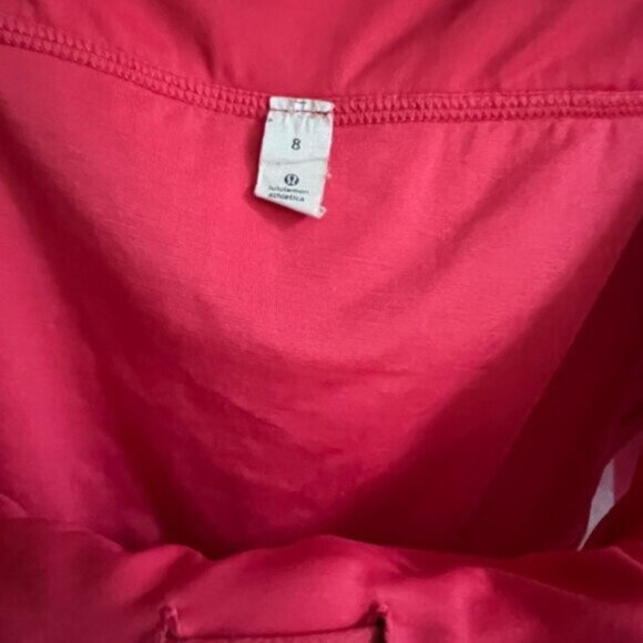 lululemon *  speed up shorts - hot pink and white plaid  Size 8 - Picture 9 of 13